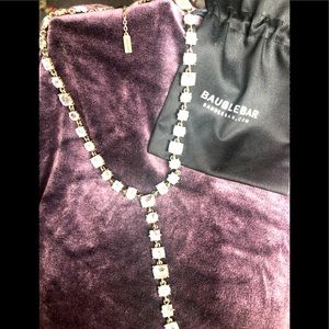 BaubleBar stunning Y-drop rhinestone necklace